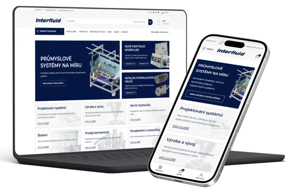 Redesign webu interfluid.com